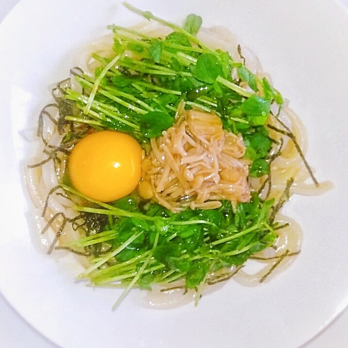 3分で出来る!姜葱醤なめ茸うどん